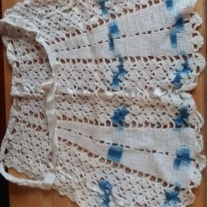 Vintage small knitted apron